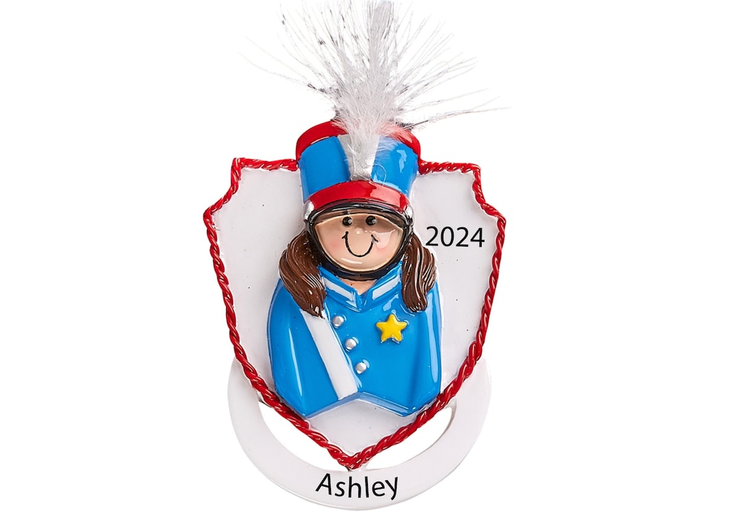 Marching Band Christmas Ornament Personalized Girl Custom Marching Band