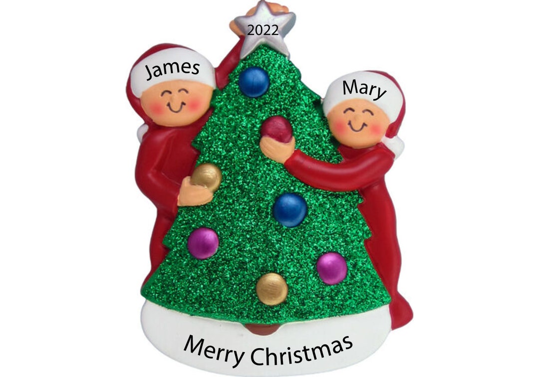 Couple Ornament Personalized Couples First Christmas Ornament 2025 ...