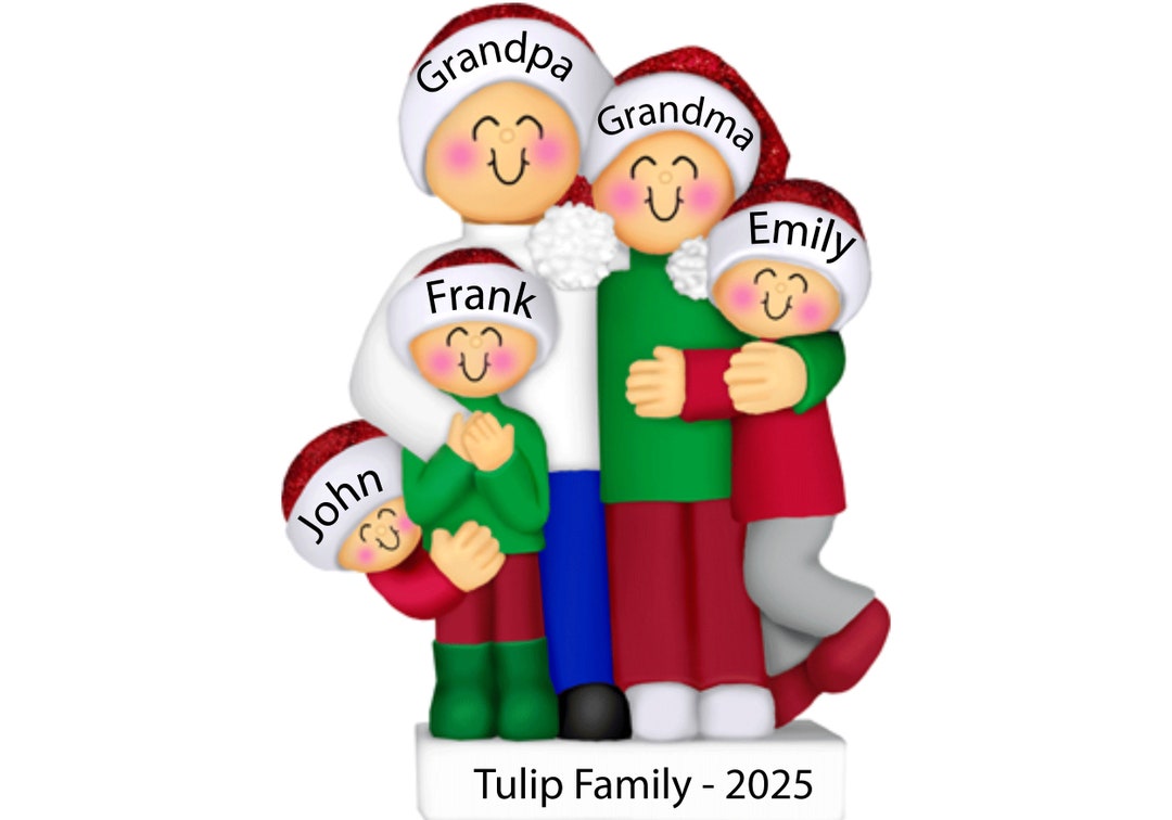 2025 Family Christmas Ornaments Personalized Family Name Ornament 2025 ...