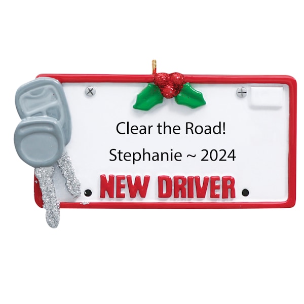 New Driver Ornament Etsy