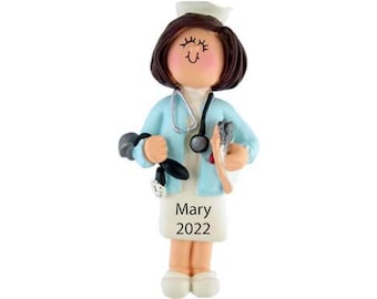 Nurse Ornament, Personalized Christmas Nurse Gift 2023, Nurse Graduation Ornament,RN Ornament,Gift For Nurse,Practitioner Ornament,New Nurse