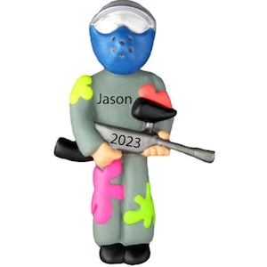 Paintball Ornament, Personalized Paintball Gifts Christmas 2025, Paint Ball Gifts for Paint Ball, Paintball Party Lasertag Ornament 2025