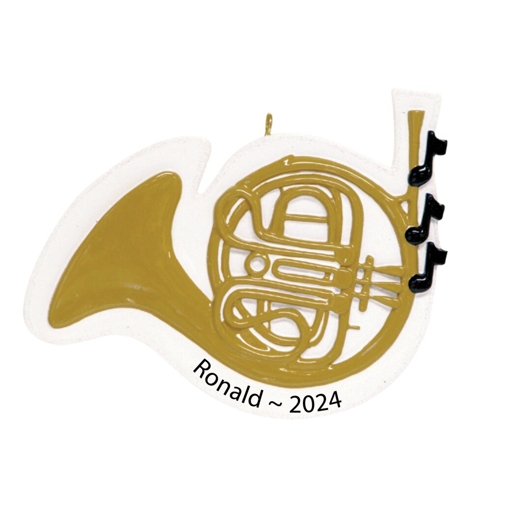 Personalized French Horn Christmas Ornaments 2023 French Horn Gift