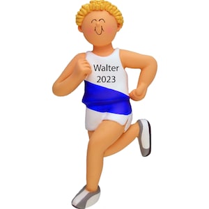 Running Ornament Personalized Runner Christmas Ornaments 2025 Marathon Ornament, Running Gifts Runners Gifts Men, Cross Country Ornament