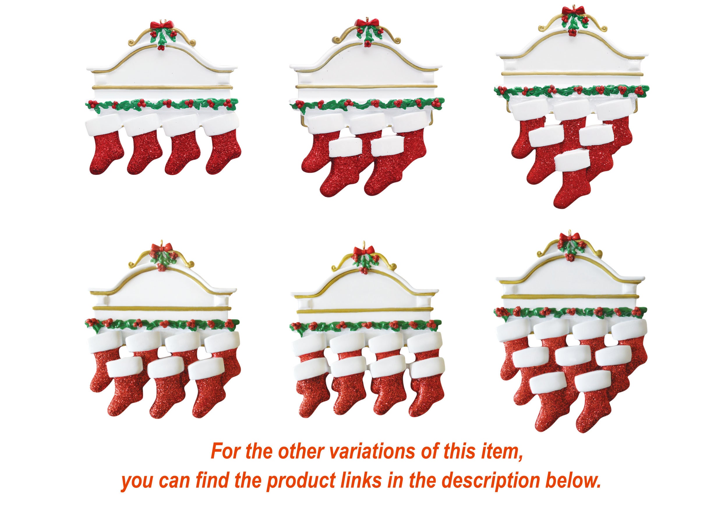 Personalized Family Christmas Ornaments 2025 Custom Large Family of 10 ...