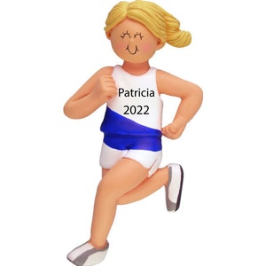 Running Ornament Personalized Runner Christmas Ornaments 2025 Marathon Ornament, Running Gifts Runners Gifts Women, Cross Country Ornament