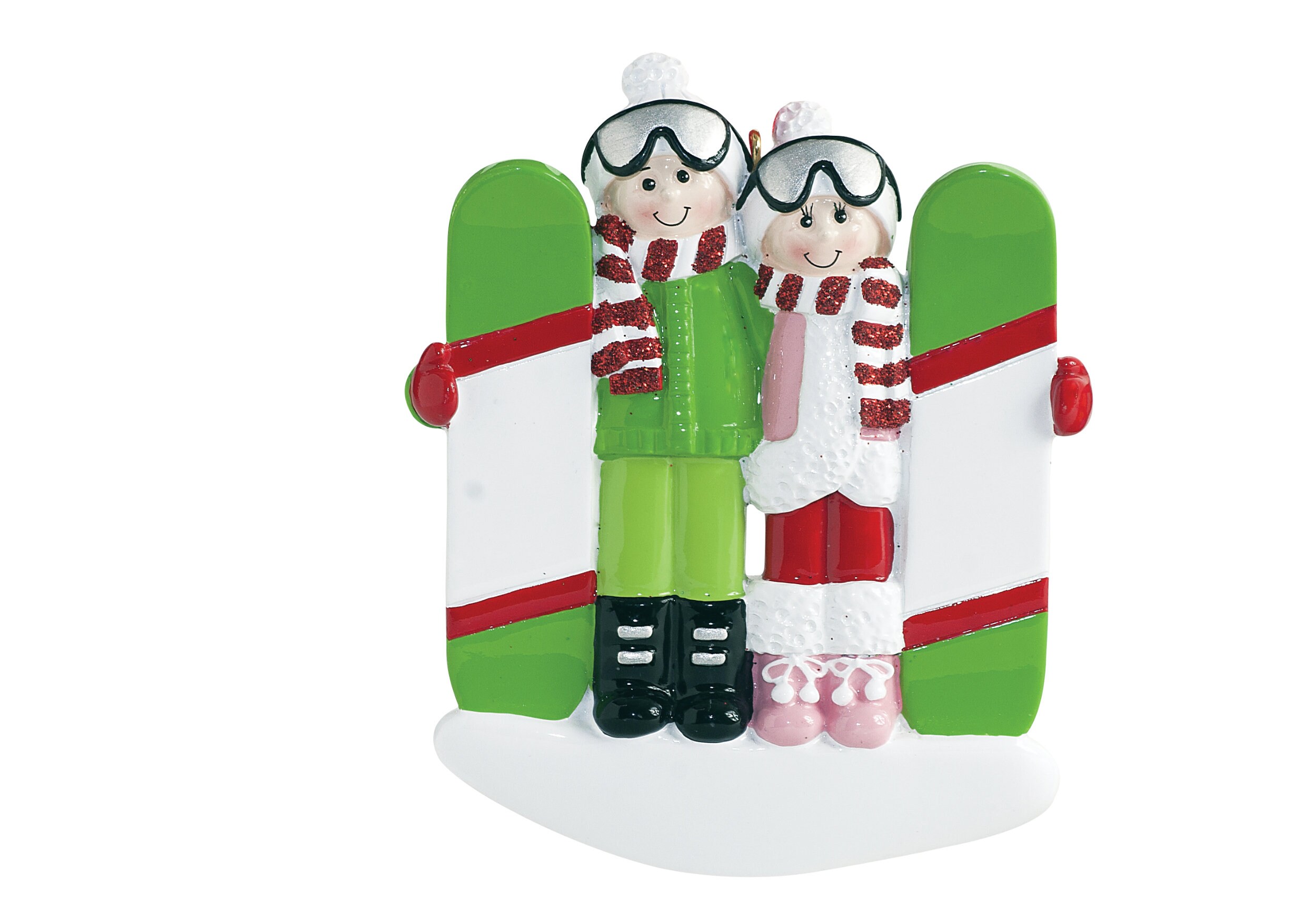 Couple Snowboard Ornament Personalized Snowboarding Christmas