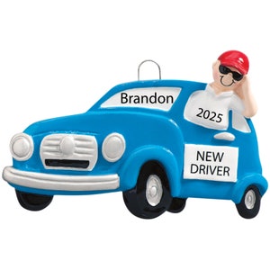 New Driver Christmas Ornaments Personalized 2023 Custom New Drivers License Ornament Student Driver Ornament New Boy Girl Driver Gifts