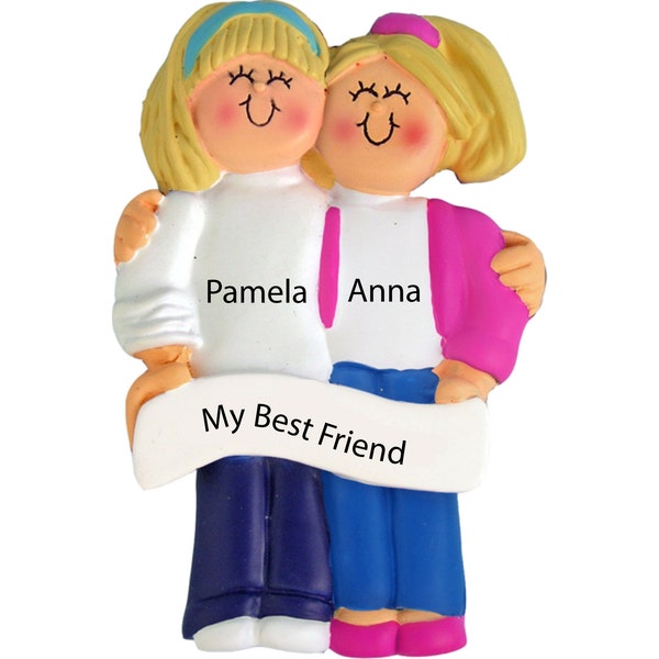 Friendship Christmas Ornaments Personalized 2023 Custom Best Friend Ornament BFF Ornament  Sister Ornament Besties Ornament Friendship Gifts