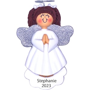 Angel Christmas Ornament Personalized Angel in Heaven Ornament, in Loving Memory Ornament Daughter Little Girl Christmas in Heaven Ornament