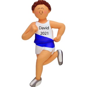 Running Ornamanet Personalized Runner Christmas Ornaments 2025 Marathon Ornament, Running Gifts Runners Gifts Men, Cross Country Ornament