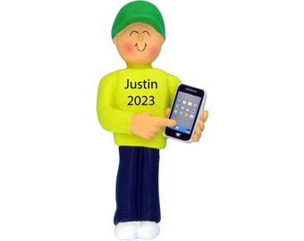 iPhone Ornament, Personalized Christmas Gifts for Teenage Boy 2023, Cell Phone Ornament, Video Game Ornament, Teenage Boy Ornaments