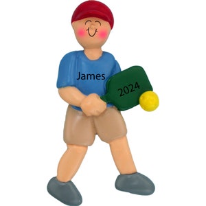 Personalized Pickle Ball Ornament, Pickle Ball Gifts, Sport Ornament, 2025 Ornament, Gift for Him, Christmas Gift 2025, PickleBall Gifts