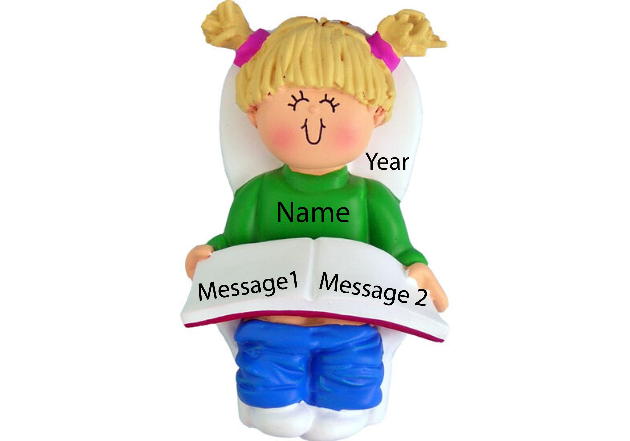 Personalized Toddler Girl Gifts Christmas Ornament 2022 Etsy