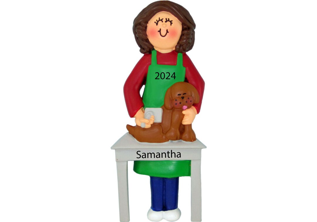 Dog Groomer Gift, Dog Groomer Personalized Christmas Ornament 2023