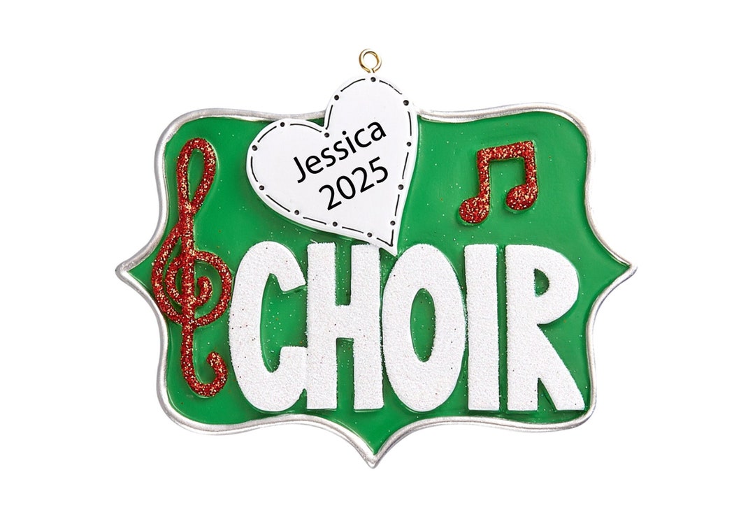 Choir Christmas Ornaments Personalized 2023 Custom Singing Ornament