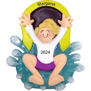 Waterslide Christmas Ornament Personalized Gifts 2023 Water Park Ornament Water Slide Ornament Tubing Ornament Floating Ornaments for Kids