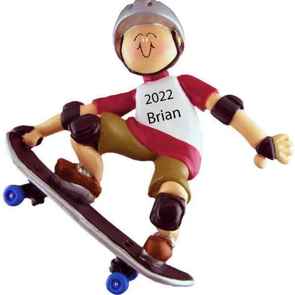 Personalized Skateboard Ornament, Skateboard Gifts, Skateboard, 2023 Ornament, Sports Ornaments, Kids Ornaments, Gift For Him, Custom 2023