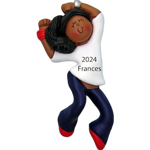 Dance Ornament Personalized Dancer Christmas Ornament 2025 Custom Black Girl Ornaments, Dancer Gifts, Black Child Ornament, Hip Hop - Belly