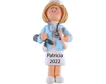 Nurse Ornament, Personalized Christmas Nurse Gift 2023, Nurse Graduation Ornament,RN Ornament,Gift For Nurse,Practitioner Ornament,New Nurse