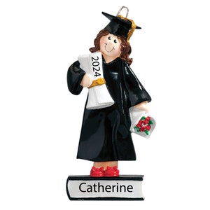 Girl Graduation Christmas Ornament Personalized 2023 Custom Graduate Ornament Class of 2024 Ornament Mastered it Ornament Grad Ornament