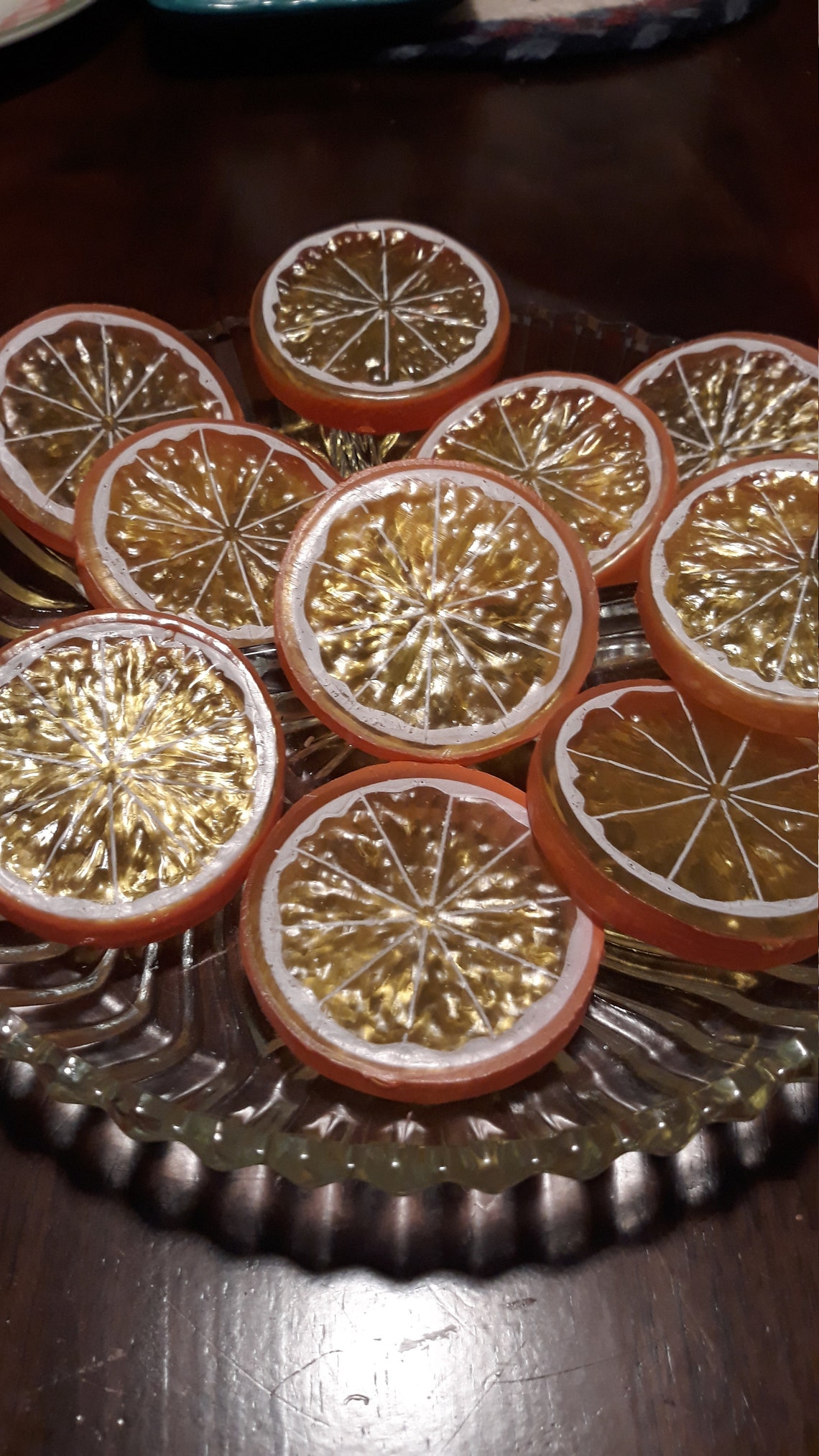 Fake Orange Slices set of 4 Etsy