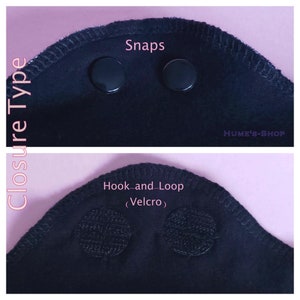 Closure Type for Pads Snaps and Hook and Loop