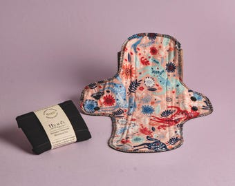 Reusable Organic Cotton Cloth Pad: Night Protection, Eco PUL Core