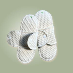 Organic Cotton Reusable Cloth Pad: Super Absorbent Period Protection, No PUL. All flows