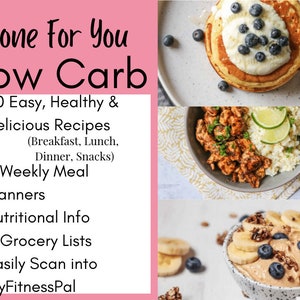 Healthy Low Carb Recipes | Printable Recipe Ebook | Meal Plan Cookbook ...
