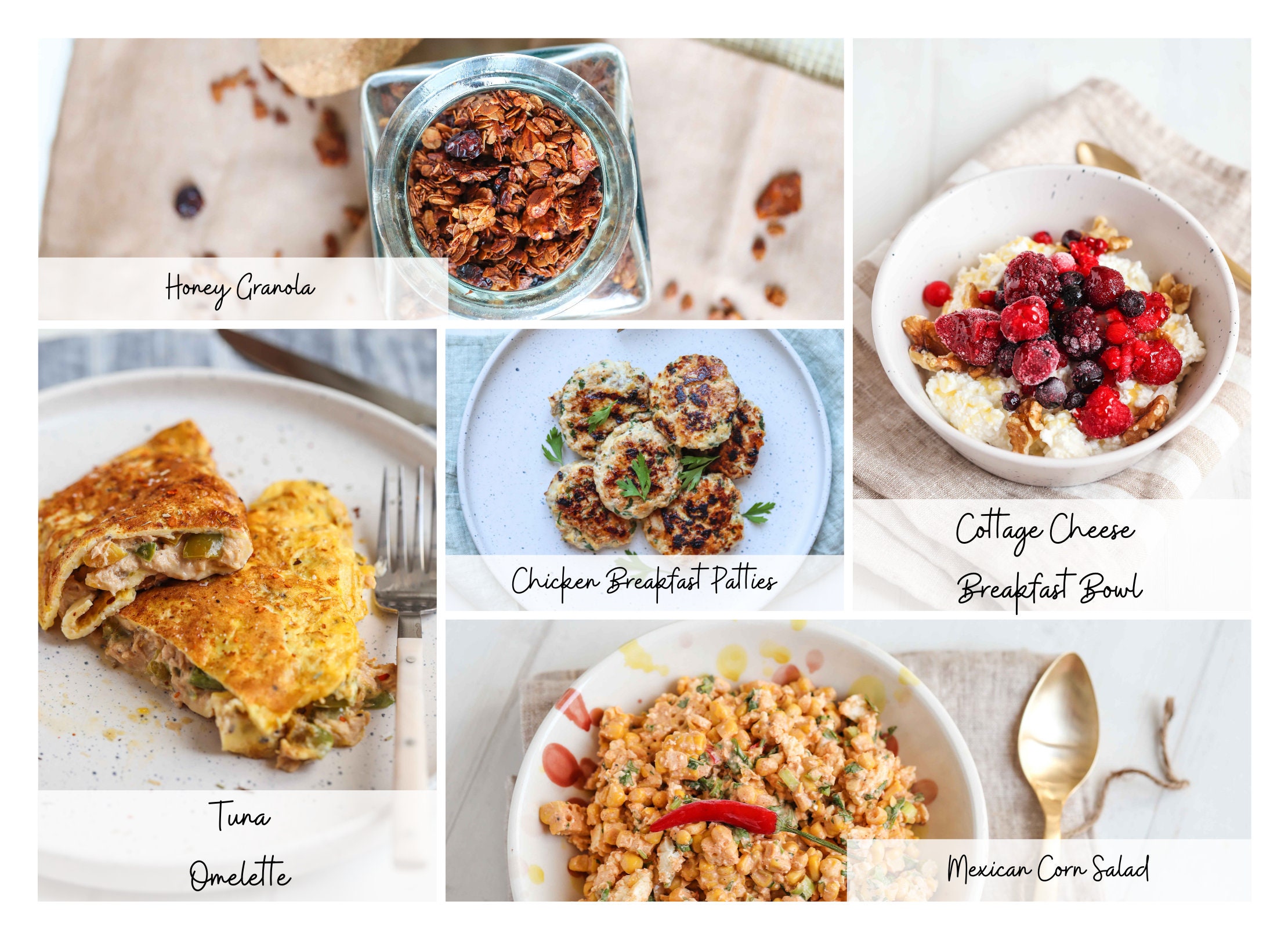 Volume 3 Healthy Recipes Printable Recipe Ebook Meal Plan Cookbook ...