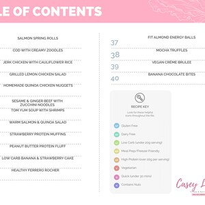Healthy Low Carb Recipes | Printable Recipe Ebook | Meal Plan Cookbook ...