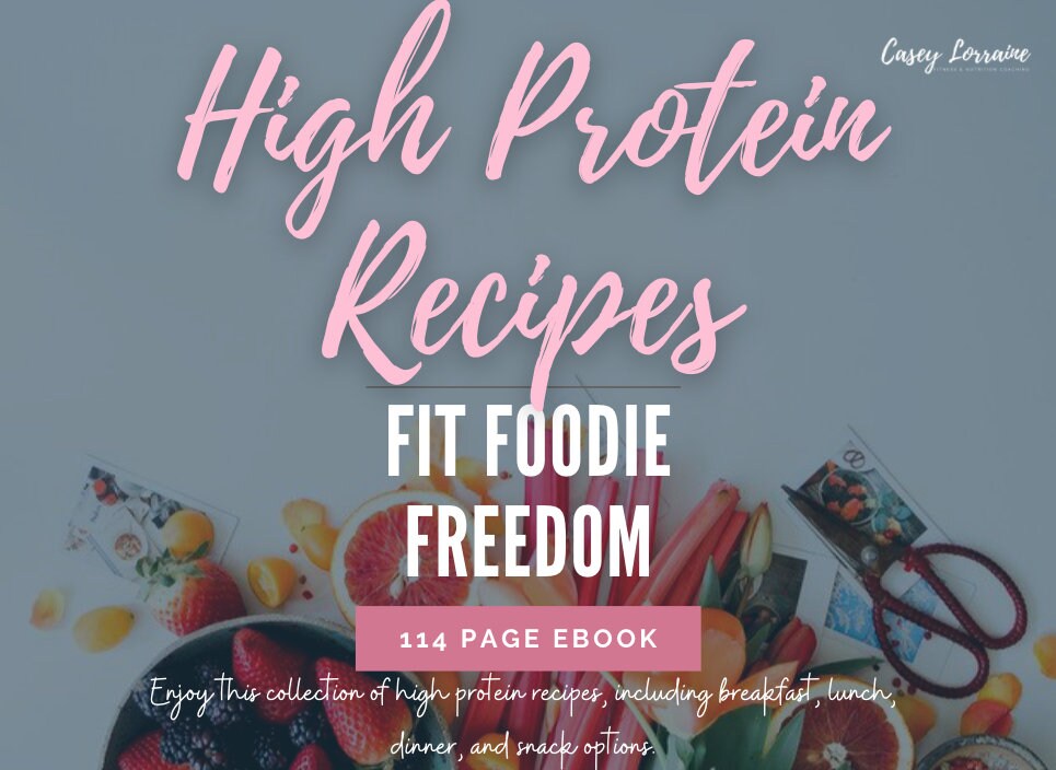 Healthy High Protein Recipes Printable Recipe Ebook Meal Plan Cookbook ...