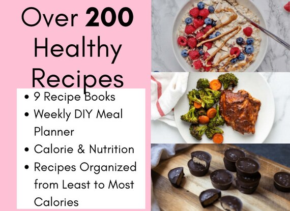 Complete Healthy Meal Recipes Printable Recipe Ebook Meal - Etsy