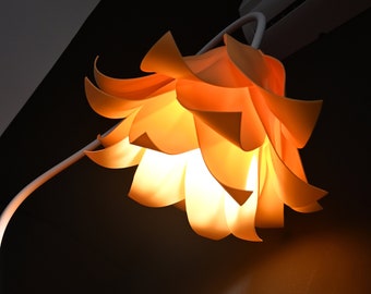 Elegant and unique 30th birthday gift for her, orange floor lamp, soft orange light accent, casual home decor, orange photo props