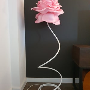 Feenhafte Lampe Rose Stehlampe Warme rosa Blume modernes Wohndekor Freundin Geschenk Riesige Forever Rose Geschenkinspiration, bewegendes Geschenk Bild 7