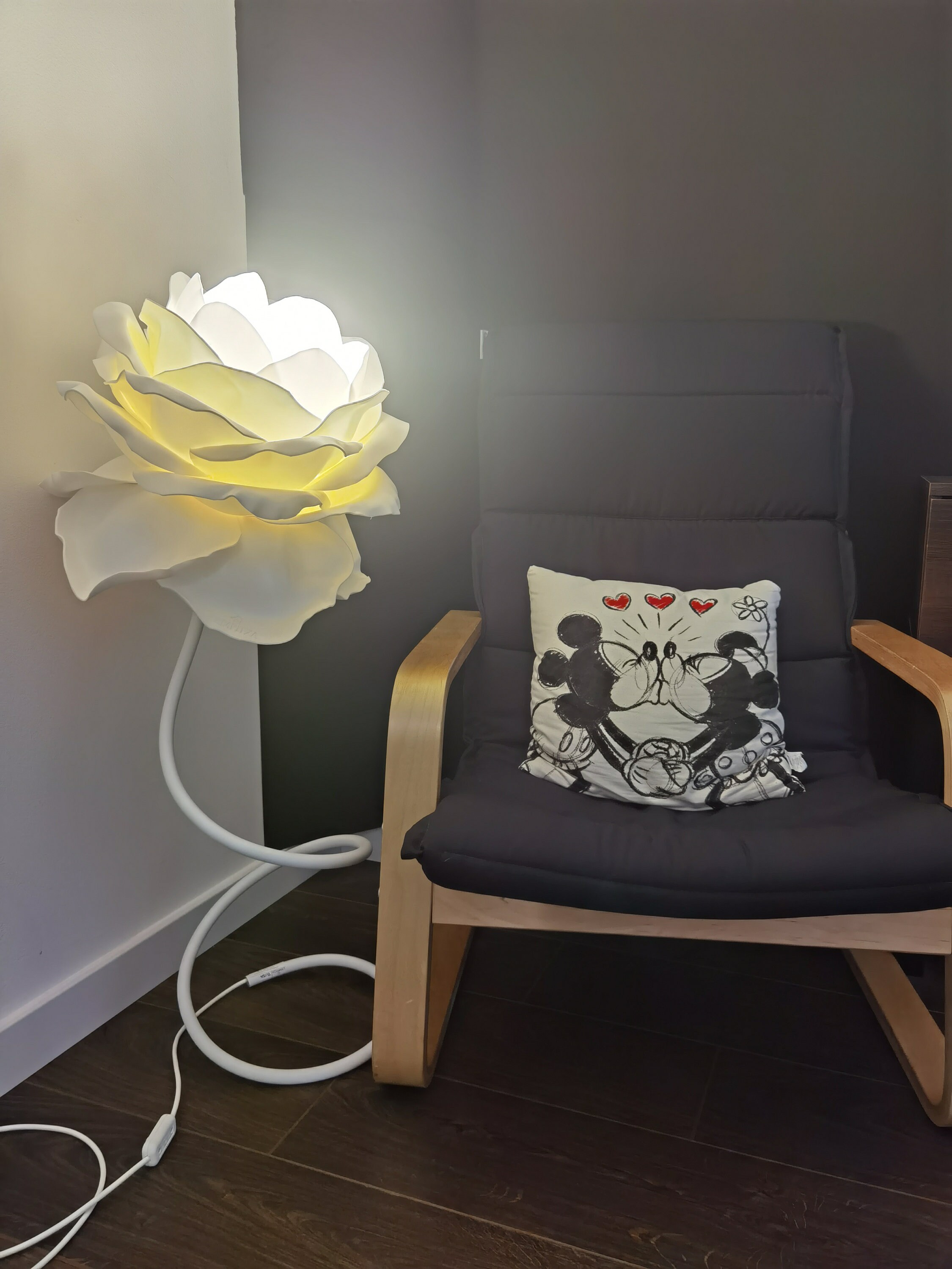 Lampada Da Scrivania A Forma Di Fiore - LED Senza Fili, Luce Calda, Decorazione Per Casa