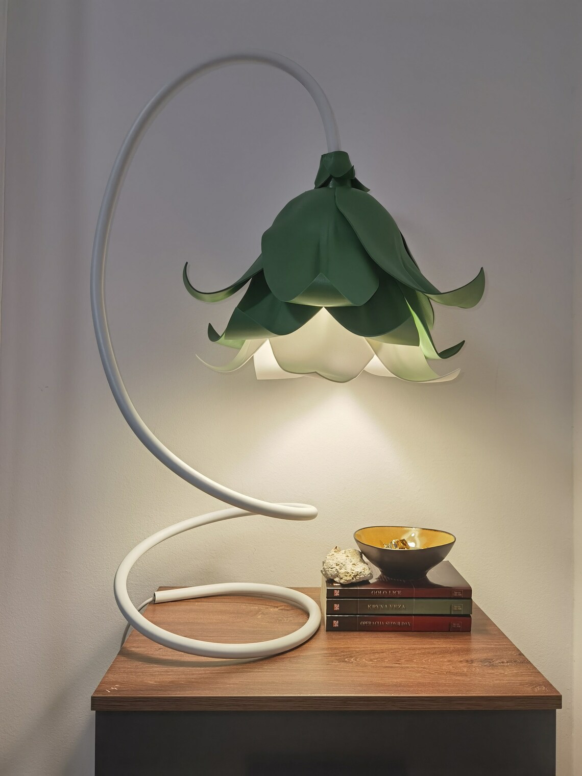 Vintage Inspired Emerald Green Desk Lamp for Cozy Home Mid Etsy