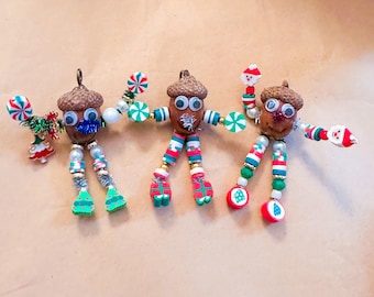 Ornament Craft Kit, Christmas Craft Kit For Kids Teens Adults, Acorn Craft Kits, Craft Gift, Craft Kit Necklace, Personalized Craft, Sensory
