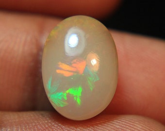 4.7Ct Natural Ethiopian Opal Oval Shape, Opal Cabochon, Natural Ethiopian Opal, Opal For Jewelry, Opal for Ring