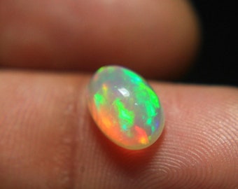 1.1Ct Natural Ethiopian Opal Oval Shape, A Gemstone for the Fiery, Sparkling and Unique Opal with Fire and Rainbows