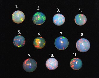 Natural Ethiopian Opal Cabochons, Multi Opals Cabochons, October birthstone, Collectible Opal for Jewelry, Opal for Rings