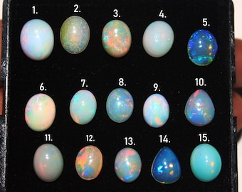 Natural Ethiopian Opal Cabochons, Multi Opals Cabochons, October birthstone, Collectible Opal for Jewelry, Opal for Rings