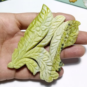 Unique Natural Yellow Serpentine Handmade Carving, Serpentine Carving, Mughal Cut Carving, Serpentine Gemstone, Serpentine Crystal