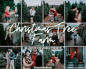 10 CHRISTMAS TREE FARM Lightroom Mobile Presets - Influencer presets, Blogger presets, Intagram presets, Christmas presets -
