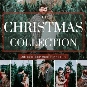 30 CHRISTMAS COLLECTION Lightroom Mobile Presets -Blogger presets, Influencer presets, Instagram presets, Fall presets, Winter presets -