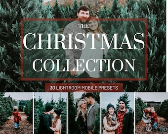 30 CHRISTMAS COLLECTION Lightroom Mobile Presets -Blogger presets, Influencer presets, Instagram presets, Fall presets, Winter presets -