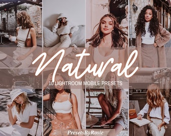 10 NATURAL Lightroom Mobile Presets