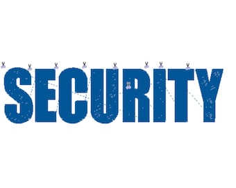 SECURITY Embroidered File - Jackets, Hoodies, Apparel, Protective Service .dst available for use on an embroidery machine