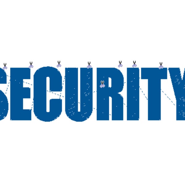 SECURITY Embroidered File - Jackets, Hoodies, Apparel, Protective Service .dst available for use on an embroidery machine